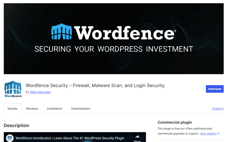 WordFence Security Plugin