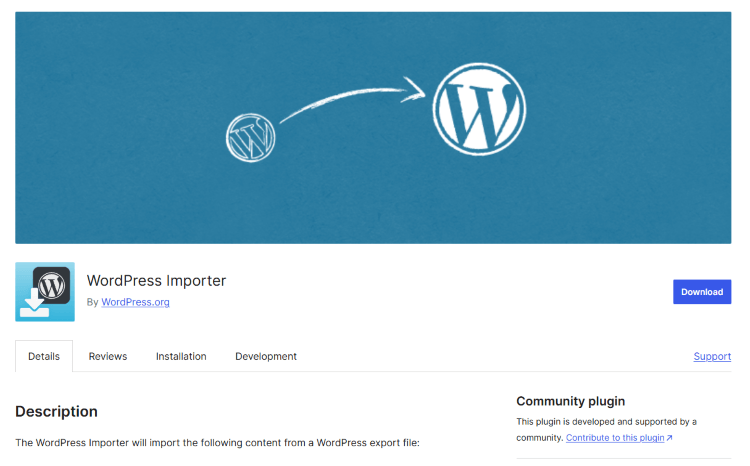 WordPress Importer