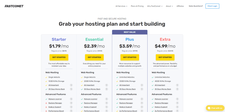 fastcomet woocommerce hosting