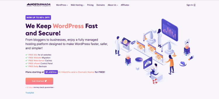 hostarmada web hosting