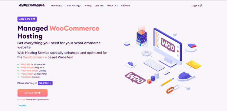 hostarmada woocommerce hosting