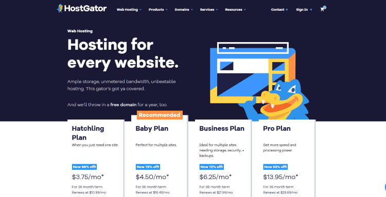 hostgator web hosting