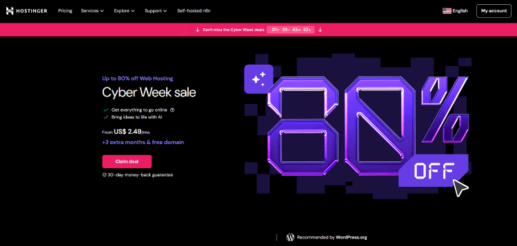 hostinger web hosting