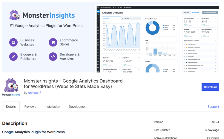 monsterinsights plugin